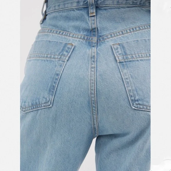 FRAME High Rise Baggy Pocket Jeans/Wide Leg in Genoa/Light Wash/size 27 - Picture 6 of 13